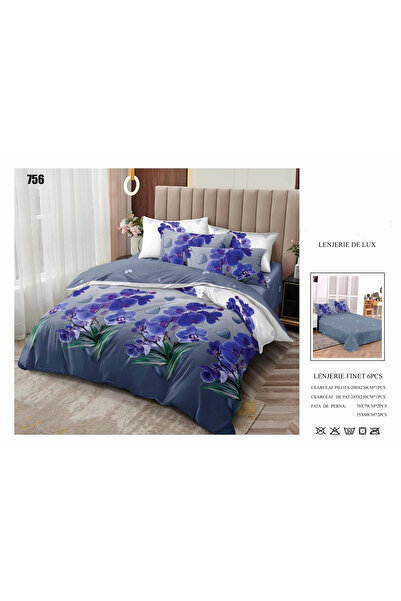 FIONNA.RO Lenjerii De Pat Din Finet 6 Piese - Orhidee