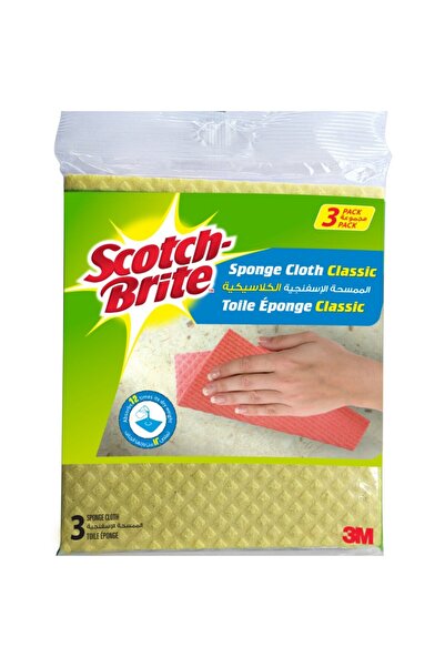 Scotch Brite Sponge Cloth Ultra 3 pcs – 20x18 cm Super Absorbent, Durable & Reusable