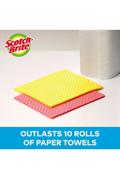 Scotch Brite Scotch-Brite Sponge Cloth Ultra 5 pcs | Super Absorbent, Durable & Easy-Cleaning