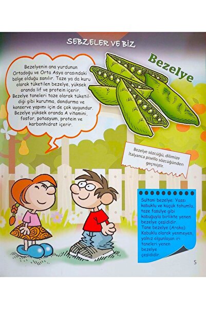 Harika Çocuk Yayınları 4 - 6 Yaş Sebzeler ve Biz - Eğitici Etkinlikli Çocuk Kitabı