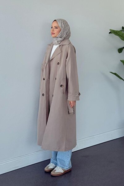 HAZA MODA Rüzgarlık Trençkot Vizon