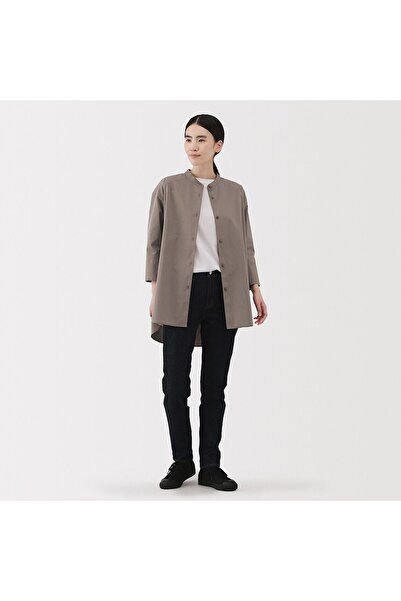 Muji Quick Dry Broadcloth 3/4 Sleeve Shirt Tunic