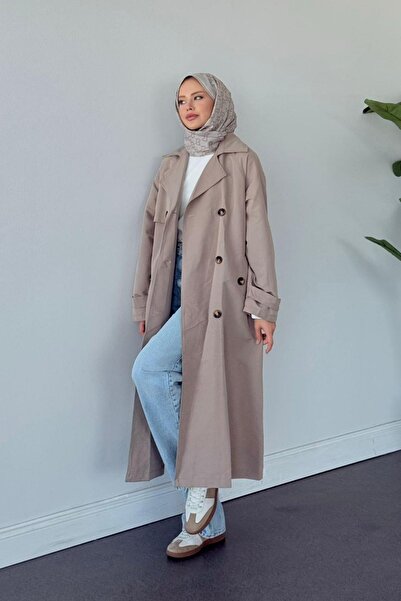 HAZA MODA Rüzgarlık Trençkot Vizon