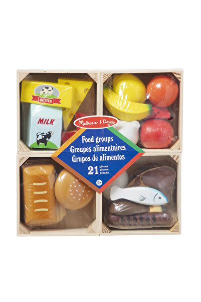 Melissa and Doug Melissa & Doug Wooden Food Playset, Ages 2-6