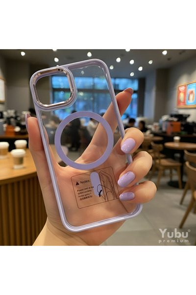 yubu iPhone 13/14 Uyumlu Aura MagSafe Kılıf – Renkli Kenarlı, İnce ve Şık Koruma