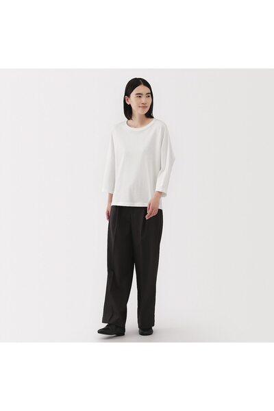 Muji Light-weight Sweatshirt 3/4 Sleeve Pullover