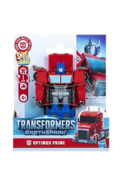 Hasbro Transformers Earthspark Optimus Prime 1 Step Smash to Change Figure, Children 6 to 10 Years Old