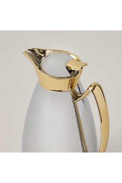 Dallaty Steel Chrome/Gold Flask 1L