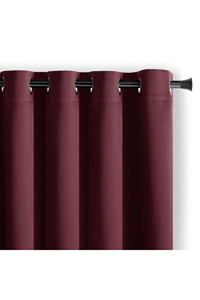 Amelia Home Classic style blackout curtain with rings, Juliette, density 230 g/m2, 140x270 cm, bordeaux