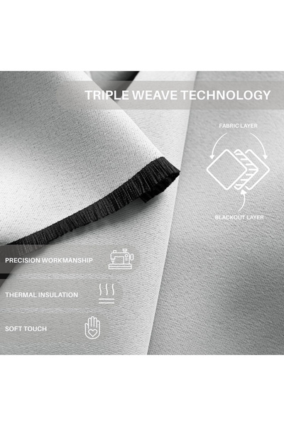 Five Store Blackout curtain with multifunctional drapery, Juliette, 230 g/m2, 140x300 cm, pastel gray, 1 pc.