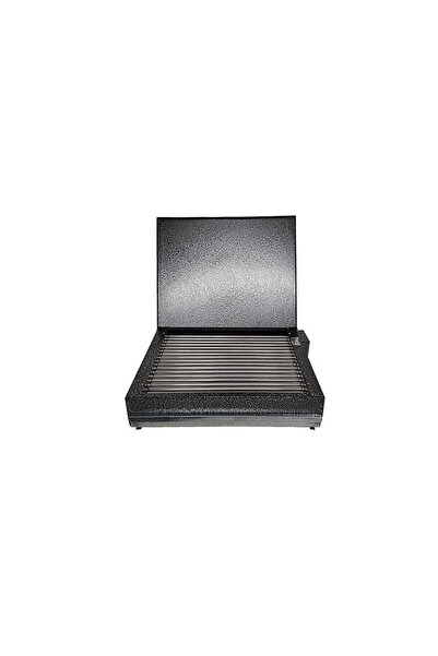 Rubino Electric grill with lid EC-2.75, 2750W, 18 heaters, Tray, Gray