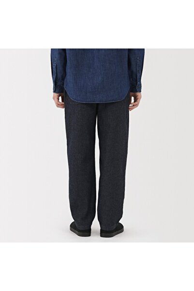 Muji Washed Denim Easy Pants (Indigo)