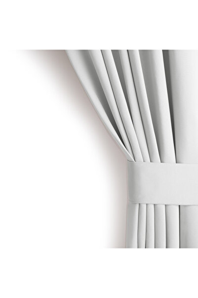 Five Store Blackout curtain with multifunctional drapery, Juliette, 230 g/m2, 200x175 cm, white, 1 pc