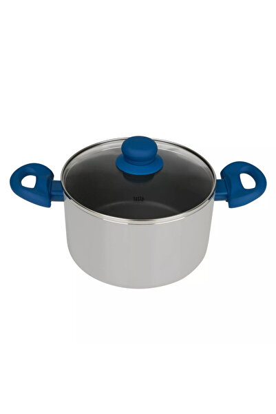 Tasty Oală 678538, 16 cm, 1,5 l, Sistem de dozare a uleiului, Aluminiu, Înveliș antiaderent, Albastru