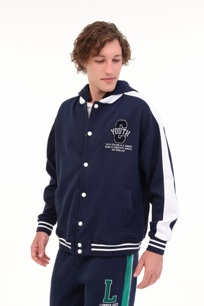lumberjack Ml Eir 18Blo-21 5Pr Navy Blue Men's Tracksuit Top