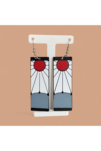 Bilgin Üretim Tanjiro Kamado Küpe – Demon Slayer PLA Cosplay Aksesuar