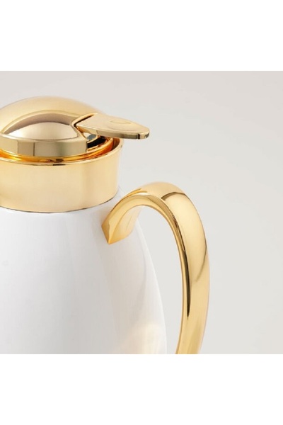 Dallaty 1L stainless steel vacuum flask, white