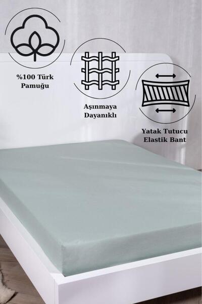 Acacia Fitted Sheet Cotton Single Size 160X200 cm +30 cm