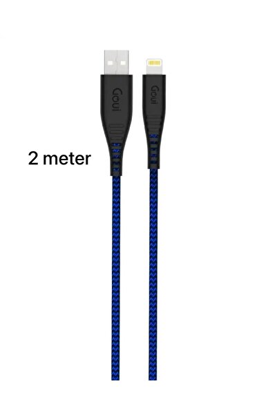 GOUİ 2 meter fabric iPhone cable