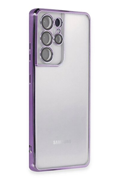 UStores Samsung Galaxy S21 Ultra Case Silicone with Lens - Purple-(5796) - Voanfd7064-1040