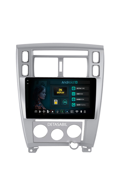 HUB64 Navigatie 2K Hyundai Tucson(2004-2009), 4GB RAM, Octacore, Slot Sim 4G