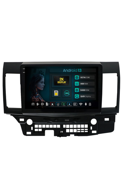 HUB64 Navigatie 2K Mitsubishi Lancer (2007-2016), 4GB RAM, Octacore, Slot Sim 4G