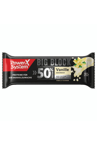 Power System Big Block Vanilla Protein Bar, 100gr x 16 pcs