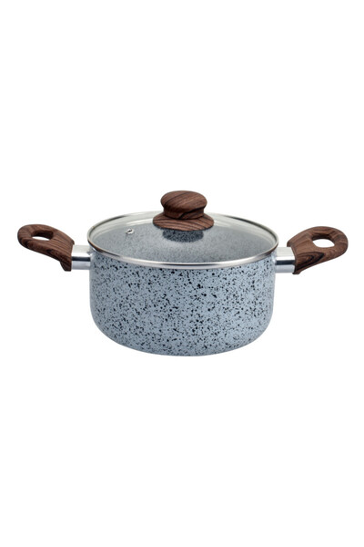 Voltz Cratiță Oliver Siena OV51318J24, 24 cm, 4,7 l, Finisaj marmorat, Inducț...