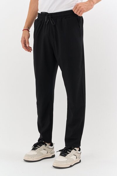 Dechers Men's Zebra Print Stretch Fabric Jogger Pants E221
