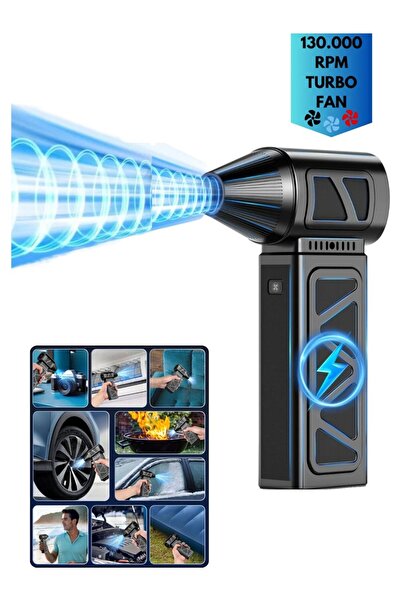 BiTon Toptan Şarjlı Hava Üfleyici 130.000 RPM – Güçlü Toz ve Kir Temizleyici ...
