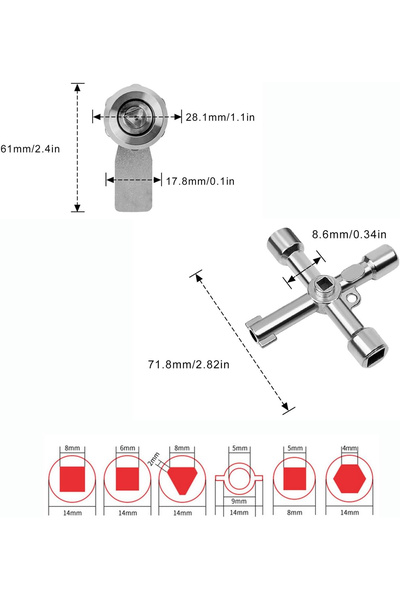 OEM Metal lock for mailbox, electrical panel, metal cabinet