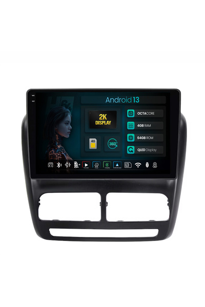 HUB64 Navigatie 2K Fiat Doblo (2010-2015), 4GB RAM, Octacore, Slot Sim 4G