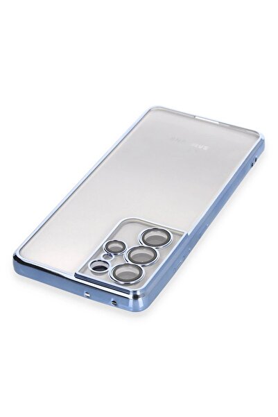 OEM Samsung Galaxy S21 Ultra Case Silicone with Lens - Light Blue-(5796) - Anindasepet5984-1235
