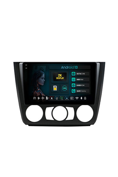 HUB64 Navigatie 2K BMW Seria 1 E87 (2007-2011), Clima Manuala, 4GB RAM, Octac...