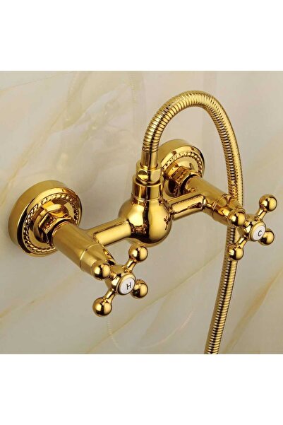Trendy's Gold Wall Mounted Shower Faucet