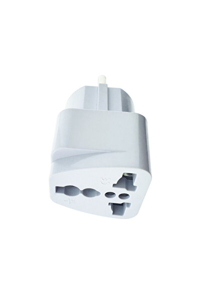 OEM UK to EU Plug Adapter 10A/250V - Compact White - Quick Travel Solution