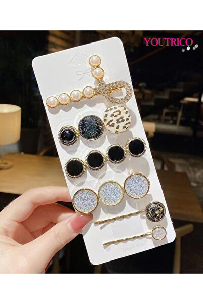 Youtrico مشبك جانبي كوري عتيق من اللؤلؤ وأحجار الراين لإطلالة أنيقة على إنستغرام