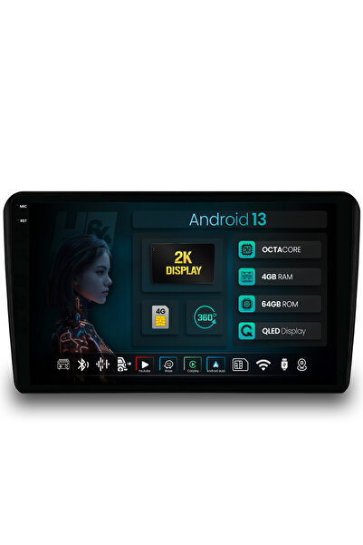 HUB64 Navigatie 2K Audi A3/ S3/ RS3, 4GB RAM, Octacore, Slot Sim 4G