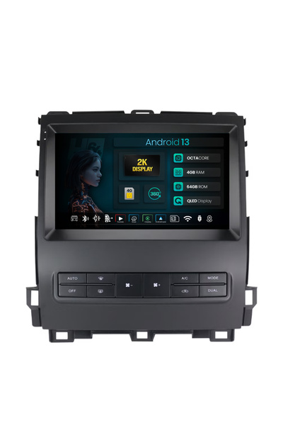 HUB64 Navigatie 2K Toyota Prado J120 (2002 - 2010), 4GB RAM, Octacore, Slot S...