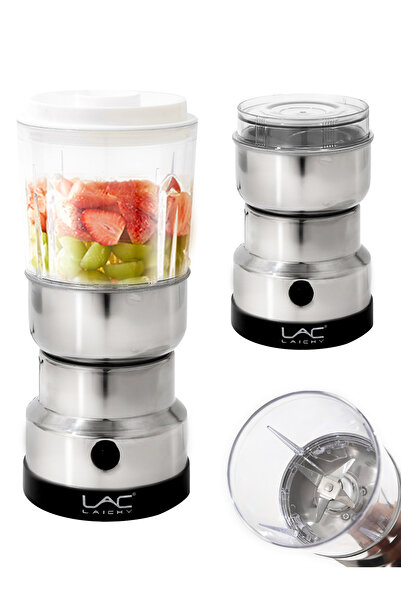 LAC LAICHY 2 in 1 Electric Grinder And Juicer,300W For Coffee,Grains,Juicy With Stainless Steel Blade and Bowl
