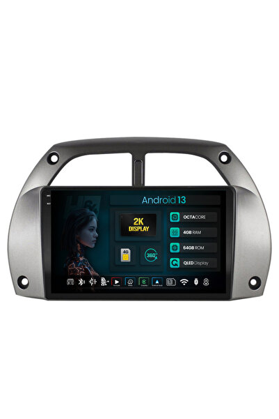 HUB64 Navigatie 2K Toyota RAV4 (2001-2006), 4GB RAM, Octacore, Slot Sim 4G