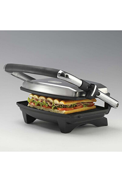 ARIETE 3in1 TOAST & GRILL SLIM 1911/10, 1000W, 230C, Non-stick coating, Adjustable top plate, Inox