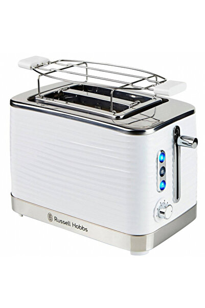 RUSSELL HOBBS Prăjitor de pâine Inspire 24370-56, 1050W, 2 felii, 6 niveluri, Grătar de încălzire, Alb