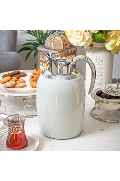 Dallaty Steel vacuum flask grey/chrome 1.3L