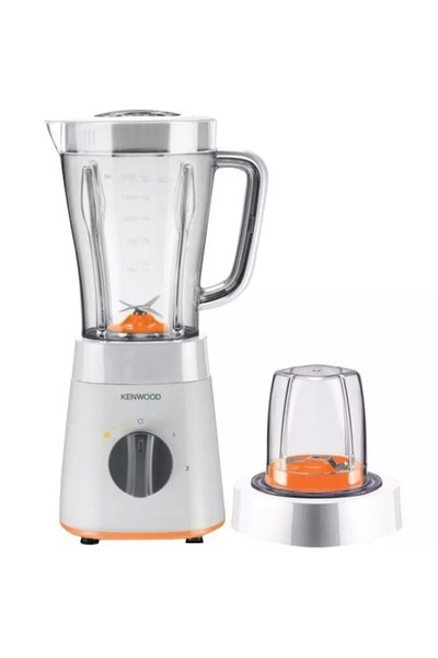 Kenwood خلاط، وعاء سعة 2 لتر، 500 واط، سرعتان + نبضة، مطحنة متعددة، أبيض