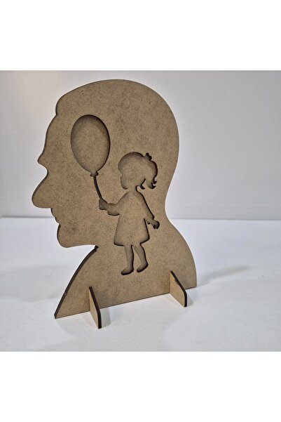 toptanetkinlikboyama Atatürk and Girl Child Wooden Painting Set – April 23 Themed (Unassembled)