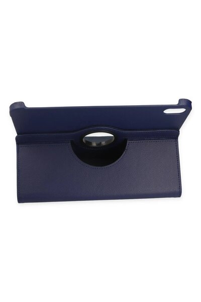 Khayra iPad 2022 10.9 (10Th Generation) Case 360 Tablet Leather Case - Navy Blue-(5796) - Eszaoc1389-2719