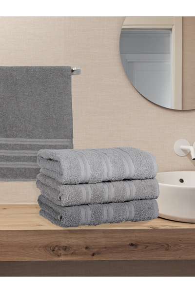 Acacia 4-Piece Towel Set High Absorbent Gla - Gray Tones 50X90 cm
