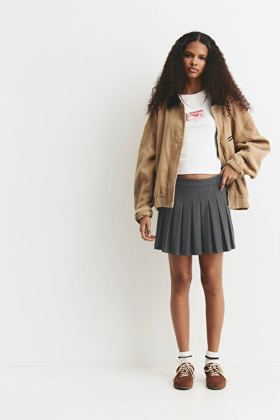 Pull & Bear Pleated mini skirt