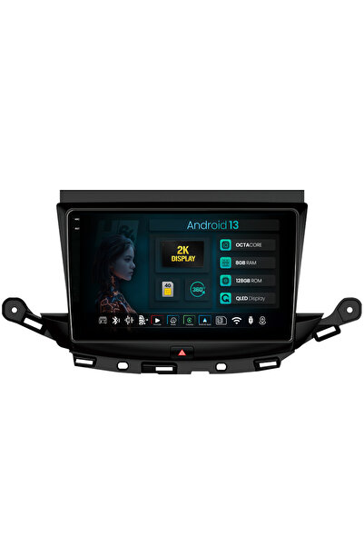 HUB64 Navigatie 2K Opel Astra K, 8GB RAM, Android 13, Octacore, Slot Sim 4G